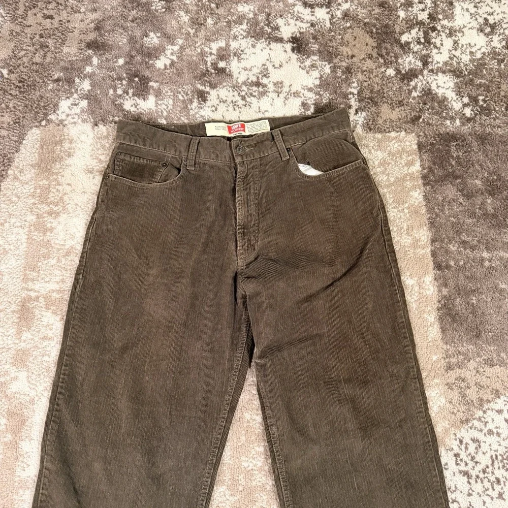 Vintage Levi's W511 Workers Pants Mens‎ 35x29 Brown Corduroy Y2K Classic